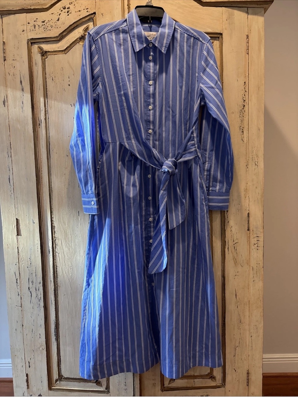 Universal Thread Blue and White Striped Shirt Dress - Picture 3 of 3
